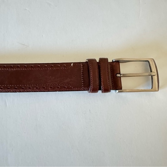 Mezlan Brown Leather Belt size 42 - Picture 4 of 6